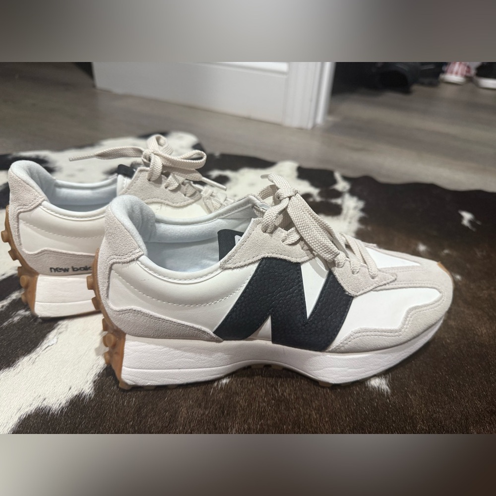 New Balance White and Black Sneakers